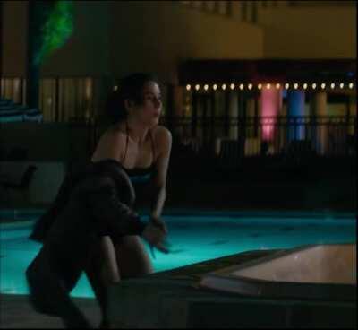 Alison Brie in bathing suit in Glow