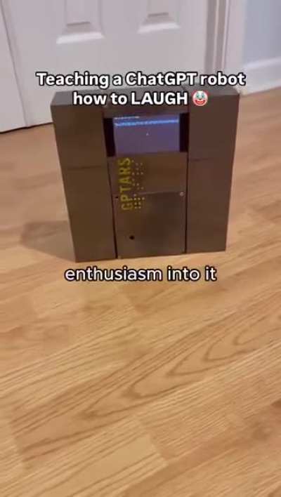 Chat GPT Robot laugh