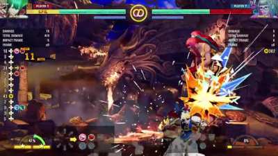 COTW Hotaru training mode combo