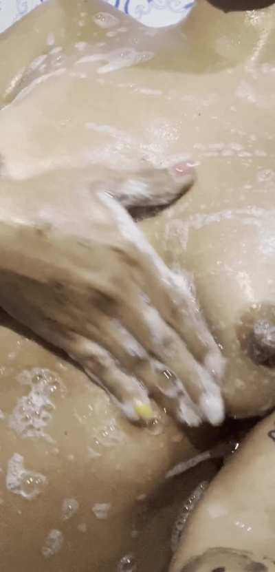 Only your hand touches my tits