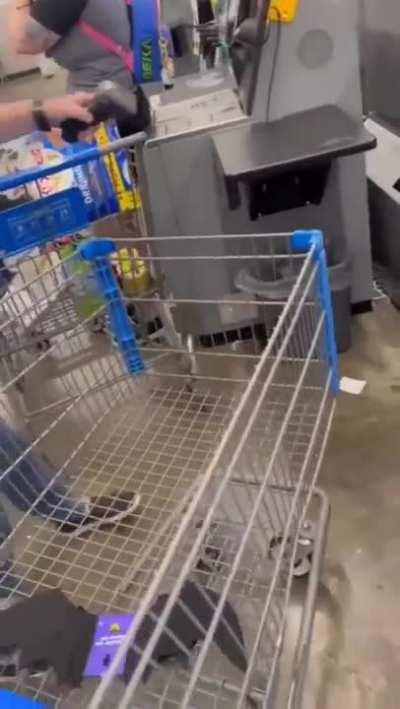 Crazy Karen cuts in line and then plays the victim.