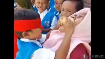 Competing against classmates in 