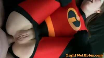 Elastigirl gets her ass stretched