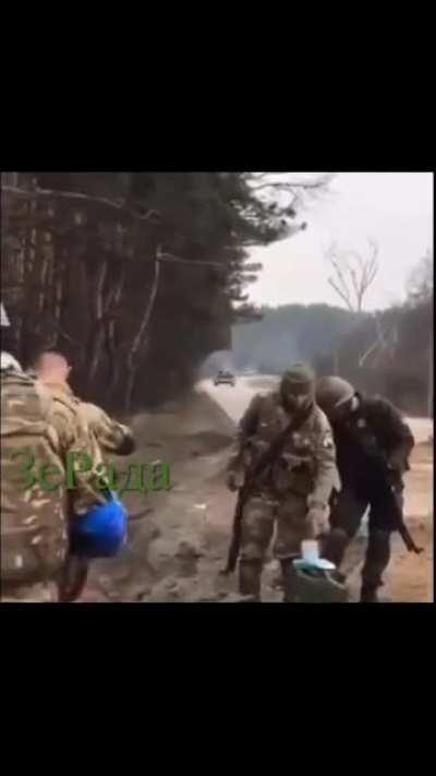 Bone chilling footage of Tank shooting at a group of soldiers at point blank (multiple POVs)