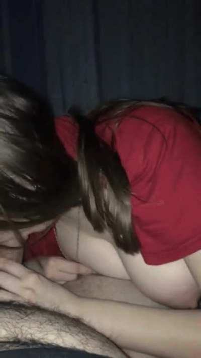 She doesn't know how yet sucking dick