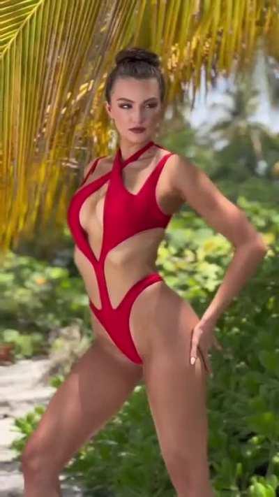 Red monokini