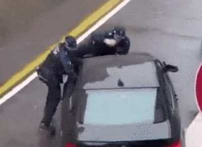 Things that happen when trying to stop an Albanian