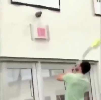 to take a thing off the wall