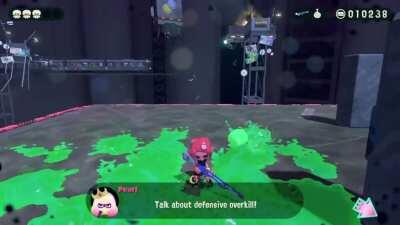 Octarians can't aim if you turn your back on them