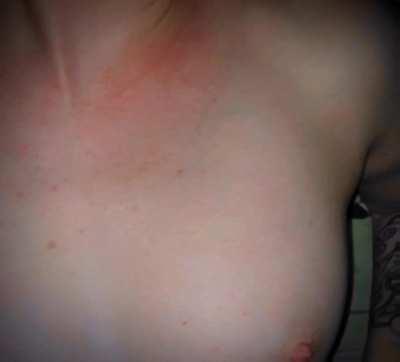 Romantic cumshot on my small an natural tits