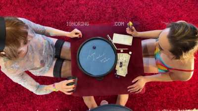 This is what a precum hero does, does not cum in a dice challenge with handjob contest goes crazy with raver edm girls