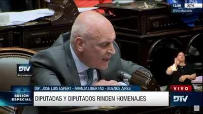 El diputado mas corajudo de la historia argentina, José Luis Espert