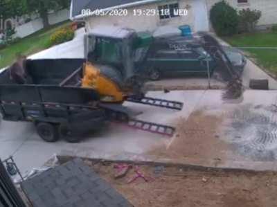 To load it into the truck