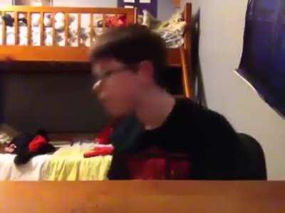 He can probably voice an 8 year old