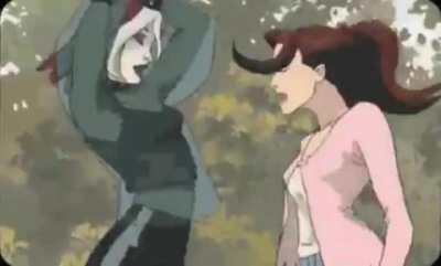 This scene in X-Men Evolution was rotoscopied off a scene frmo Buffy the Vampire Slayer