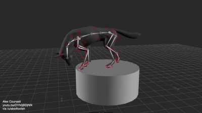 Good boy helps with motion capturing canine movements for a student project