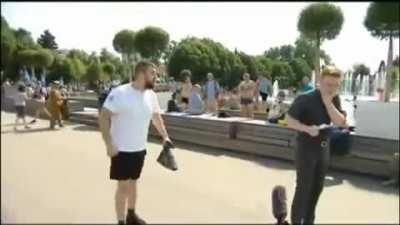 Reporter gets punched on live tv.