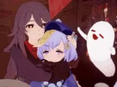 Just our girl cuddling Qiqi