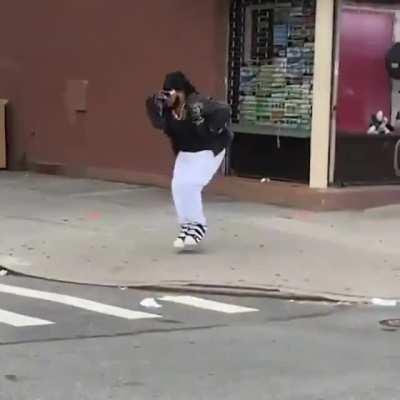 Social distanced dance fight