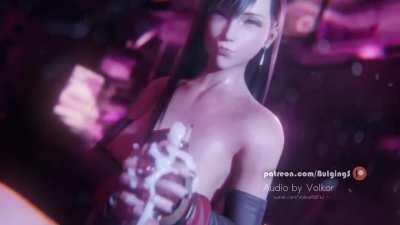 Tifa giving a handjob (Bulging Senpai, Volkor) [Final Fantasy]