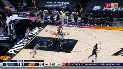 [Highlight] Devin Booker threads the needle to Mikal Bridges on the fast break