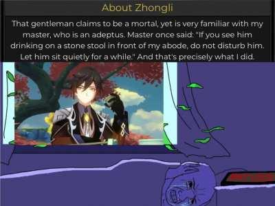 POV: You’re Cloud Retainer and Rex Lapis is having his weekly dame da ne moment outside your abode (Art used made by @pun_rii on Twitter)