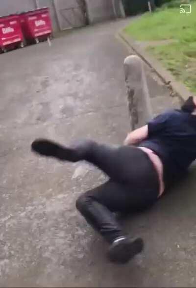 Fighting a bag filled with liquid