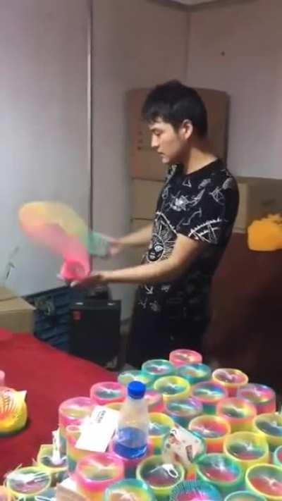 Slinky’s already defied the laws of physics…