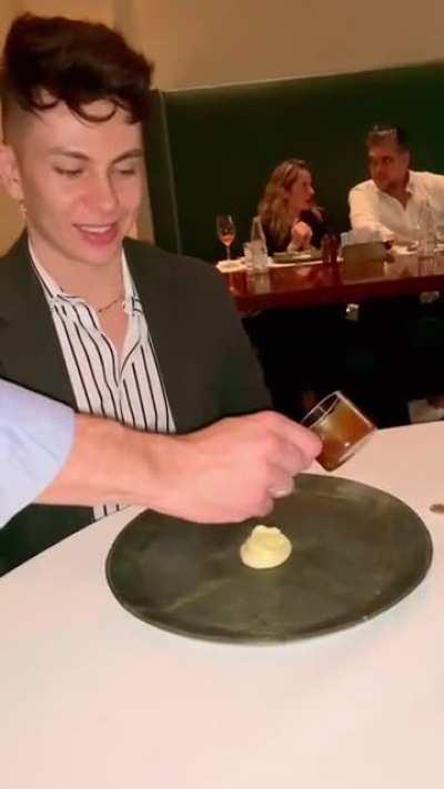 Just how little they put on his plate.