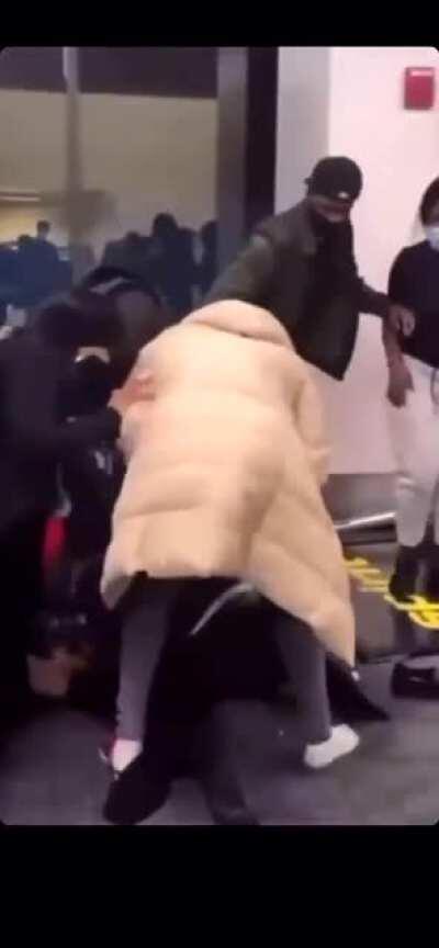 2 arrested and 3 hospitalized after a fight broke out at the Spirit Airlines gate at Detroit Airport