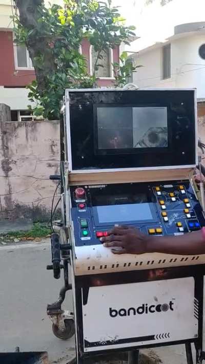 This is Bandicoot, the world's first robotic scavenger for cleaning manholes. Municipal Corporation of Trivandrum, Kerala, has been using this robot for the past 3 yrs. We really need them in TN since scavengers frequently die in TN due to inhaling toxic 