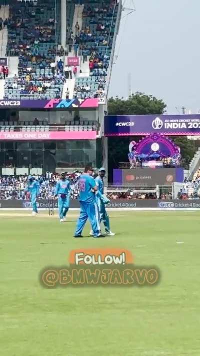 Dude infiltrates a Cricket World Cup Match between India and Australia FOR THE SECOND TIME IN THE SAME MATCH...!!