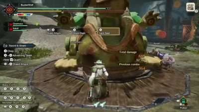 Mizutsune Sword and Shield let's you beat the hell out of a monster with your bare hands.