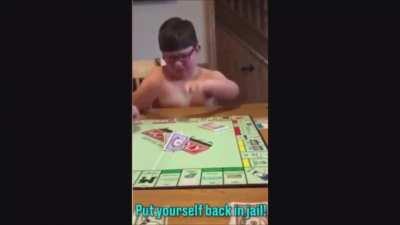 Kid doesn't like the fact that he is losing