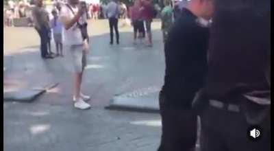 WCGW American wearing a Russian shirt in Ukraine.