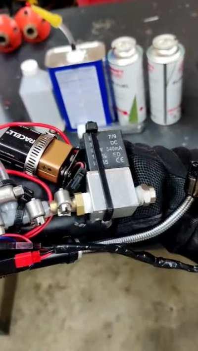 A response to my previous Flamethrower Vambrace post. This is the way.