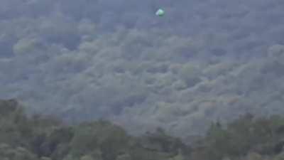 UFO over forest in Tepoztlán, Mexico