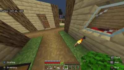 I didn’t mean to hit the villager!!! 😂😂😂😂