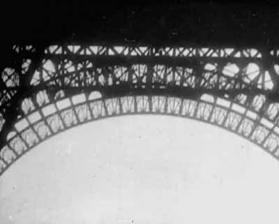 Franz Reichelt jumps off the Eiffel Tower wearing the parachute that he designed & invented.
