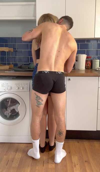 This is my reward for doing the dishes