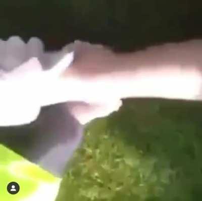 I bet that hurt and felt good at the same time.