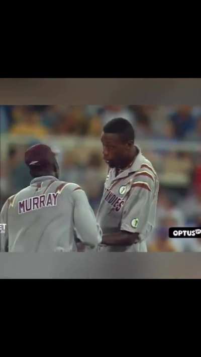 When pace meets deception! Curtly Ambrose delivers a brilliant slower ball that outsmarts Ian Healy.