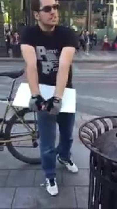 An attempt to stop a Feminist/LGBT rally