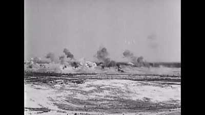 German artillery operations in France in 1944, with original sound!