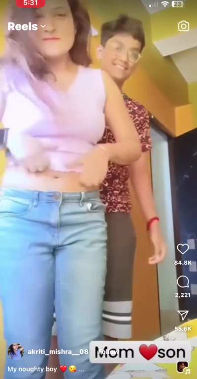 What is this trend going on? First that santoormom Rachna and this Mother with her Son. Why they want to normalize this kind of act? I have reported this account, please do the same.