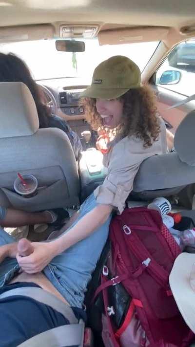 So the Uber driver noticed and didn’t stop us.