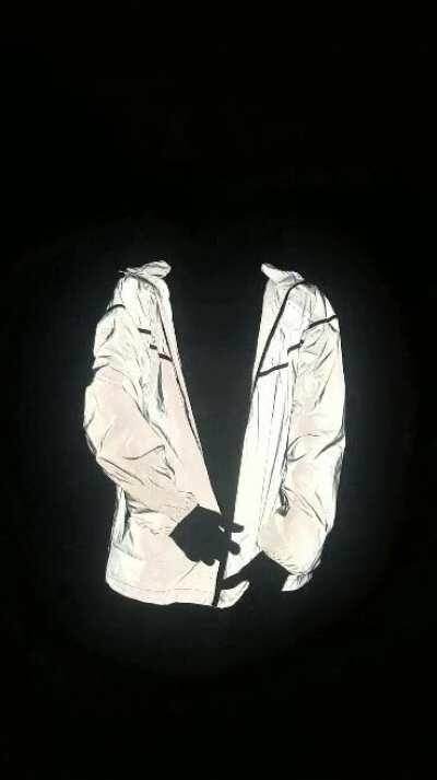 This reflective jacket makes me feel much more visible when I'm commuting by bike at night