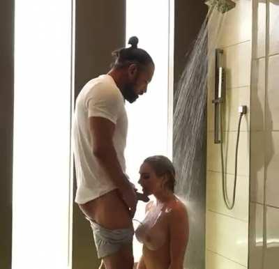 BDSM Blowjob Cute Face Slapping Hardcore Rough Shower Porn GIF by mmmnnnnk