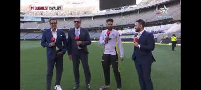 DSP Siraj almost blew away by wind...