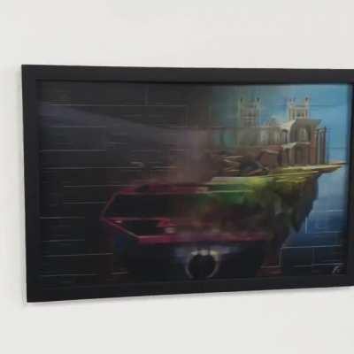 My other Custom “Stage Nostalgia” Smash Bros 3D Lenticular Fan Artwork ... drawn and self-produced!